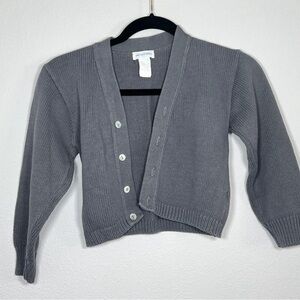 Saks Fifth Avenue Gray Button-Up Cardigan